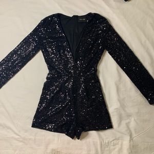 Black Sequin Romper!